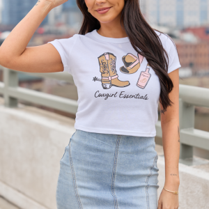 Cowgirl Essentials White Baby Graphic Tee