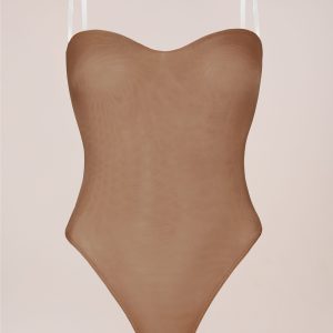 Strapless Bodysuit in Honey