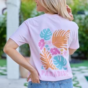 Paradise Light Pink Graphic Tee