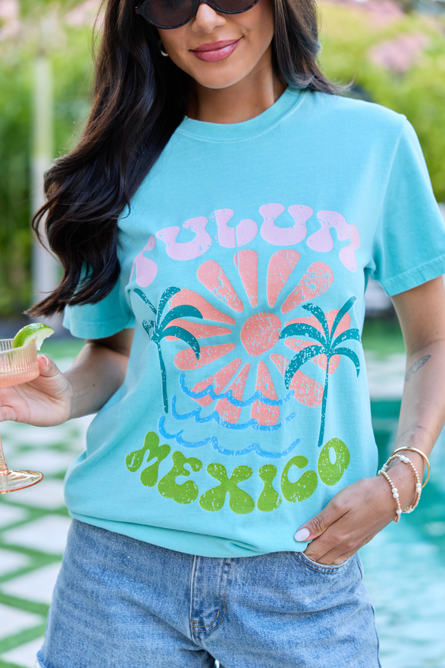 Tulum Mexico Mint Graphic Tee - Image 2