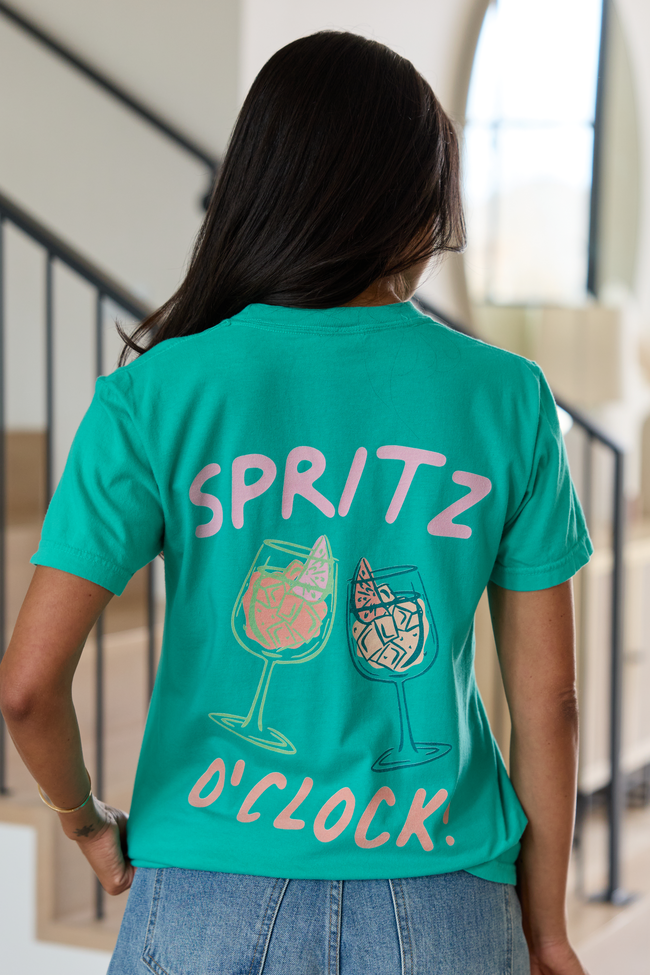 Cin Cin! Green Graphic Tee - Image 3