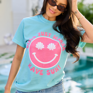Girls Just Wanna Have Sun Chalky Mint Graphic Tee