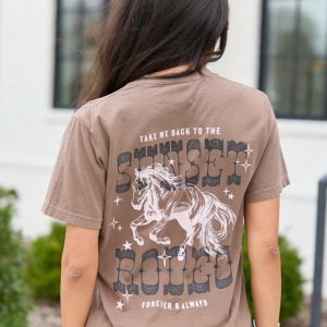 Sunset Rodeo Brown Graphic Tee