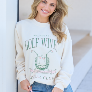 Golf Wives Cream Graphic Sweatshirt