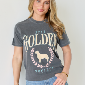 Stay Golden Society Dark Grey Graphic Tee