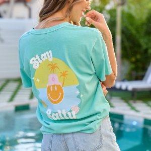 Stay Salty Mint Graphic Tee