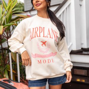 Airplane Mode Sweet Cream Graphic Sweatshirt