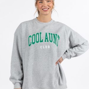Cool Aunt Club Light Grey Graphic Sweatshirt
