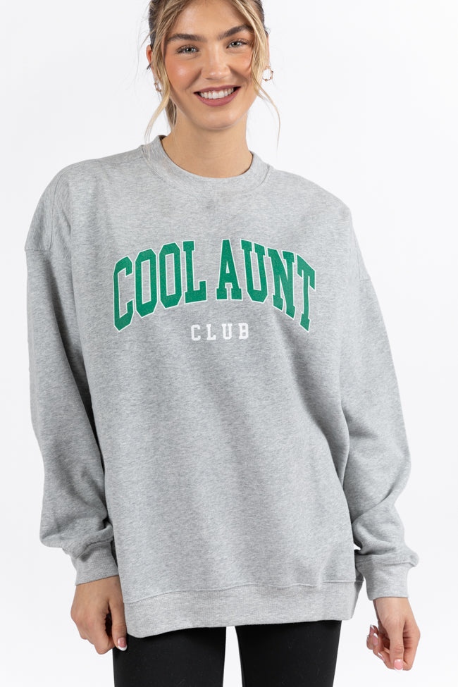 Cool Aunt Club Light Grey Graphic Sweatshirt - Image 3