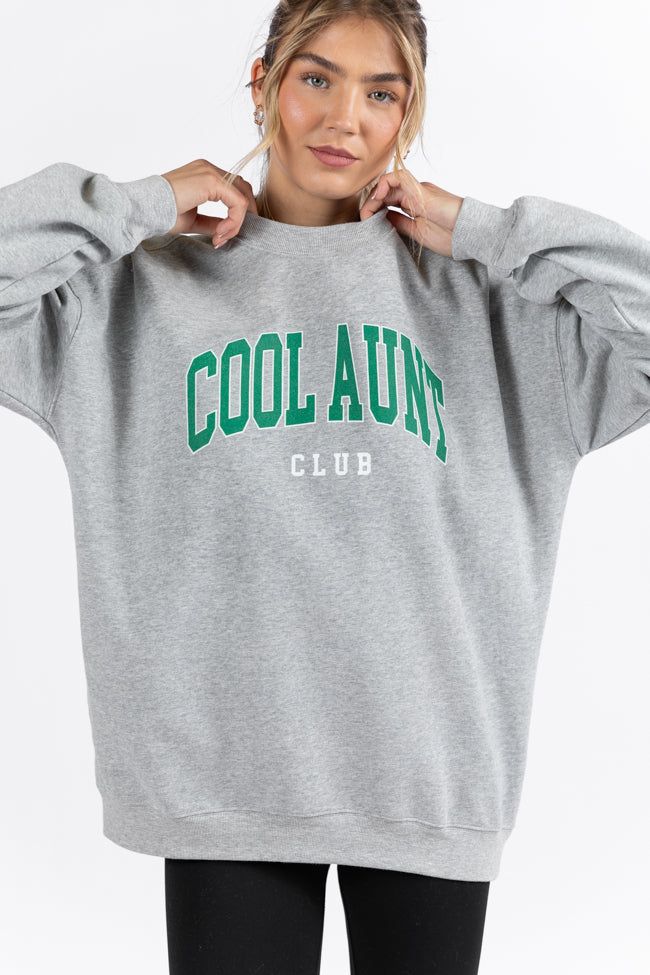 Cool Aunt Club Light Grey Graphic Sweatshirt - Image 2