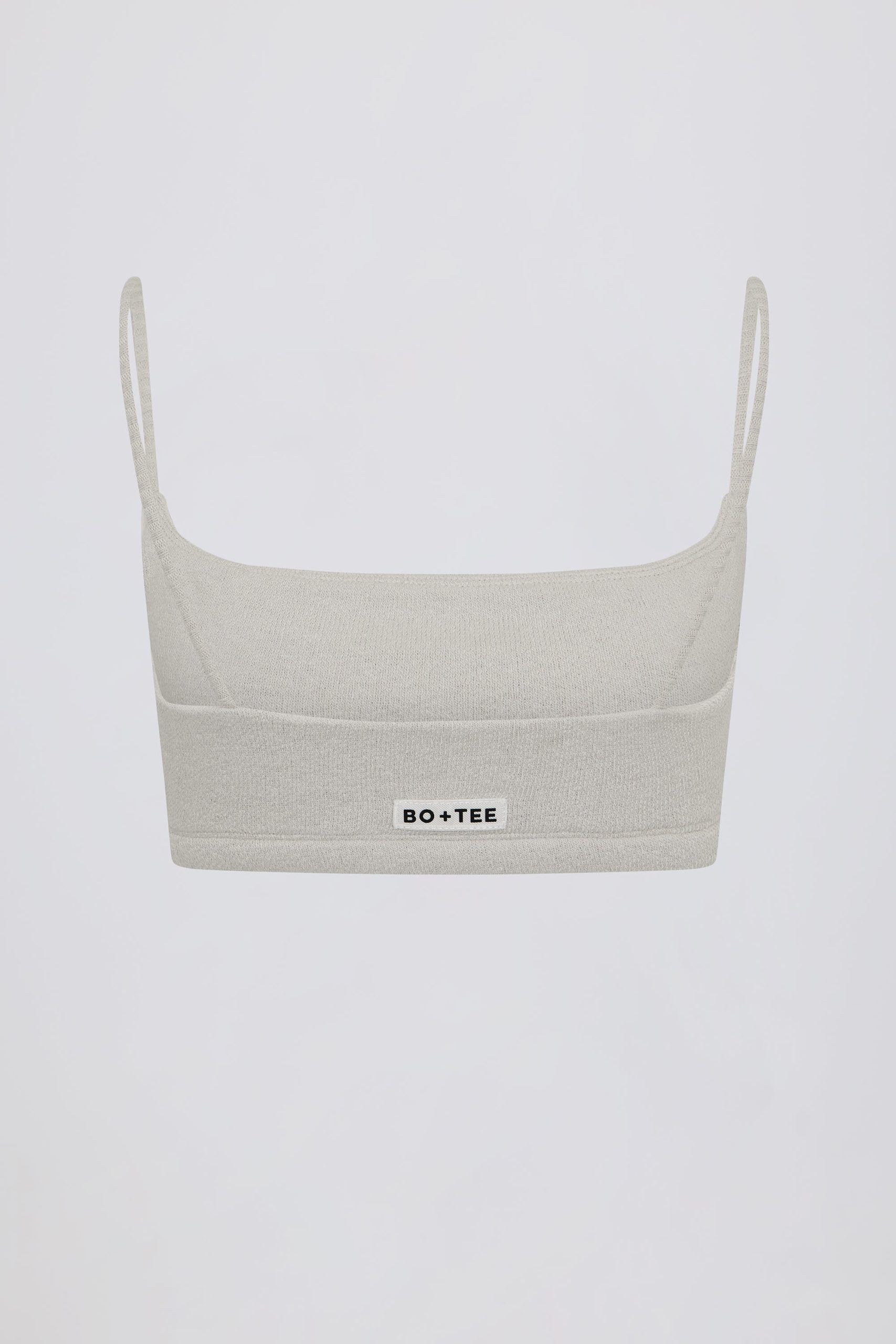 Square-Neck Bralette in Light Grey - Image 5