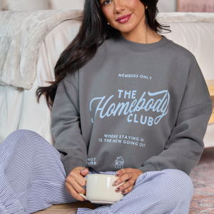 The Homebody Club Dark Grey Graphic Sweatshirt