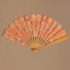 Folding Hand Fan in Paisley Print