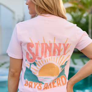 Sunny Days Ahead Light Pink Graphic Tee