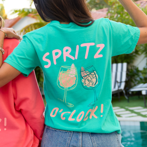 Cin Cin! Green Graphic Tee