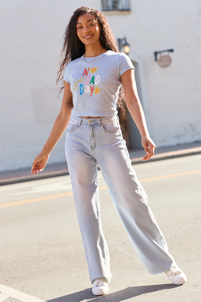 No Bad Days Blue Baby Graphic Tee - Image 3