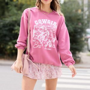 Cowgirl Era Rose Graphic Sweatshirt