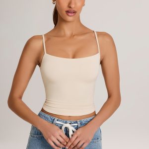 Modal Scoop-Neck Tank Top in Ivory