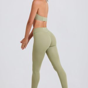 Four-Way Stretch High-Waist Leggings in Matcha