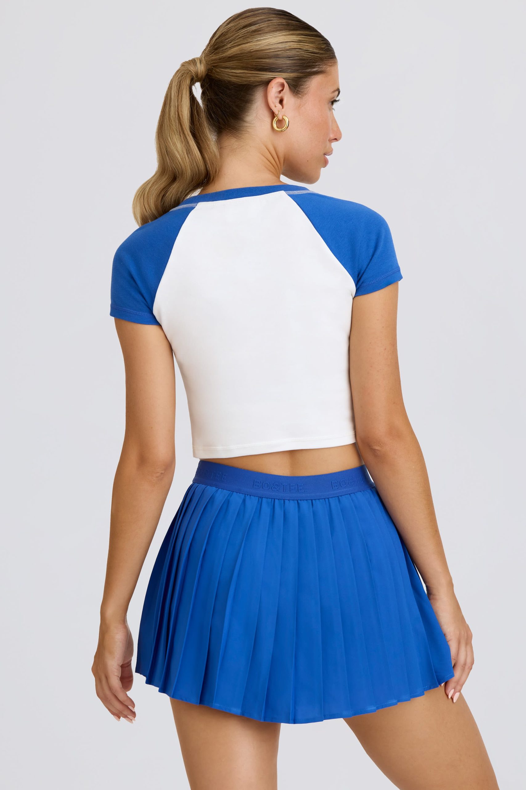 Graphic-Print Cropped T-Shirt in White - Image 2