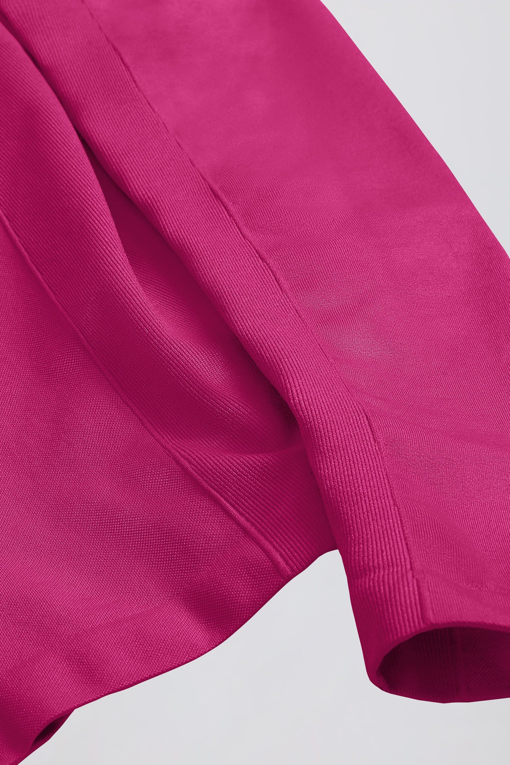 Define Luxe Zip-Up Jacket in Berry - Image 11