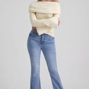 High-Rise Flared Jeans in Vintage Wash