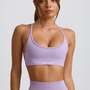 Super Sculpt Seamless Backless Sports Bra in Soft Lilac