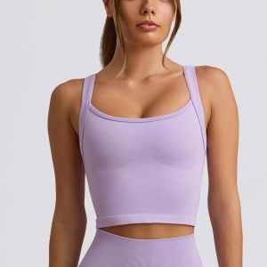 Super Sculpt Seamless Longline Camisole Top in Soft Lilac